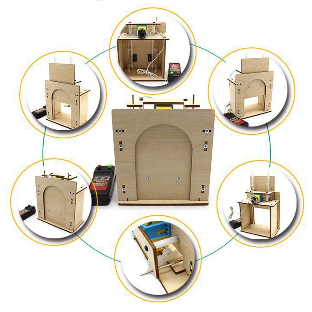 Elevator Educational Learning Science and Technology DIY Wooden Elevator Door Science Building Toy for Kids Toy, Tool, Experiment, Kit, Education,
