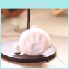 Plush Cat Footprint Keychain With Soft Short Plush For Kids And Adults