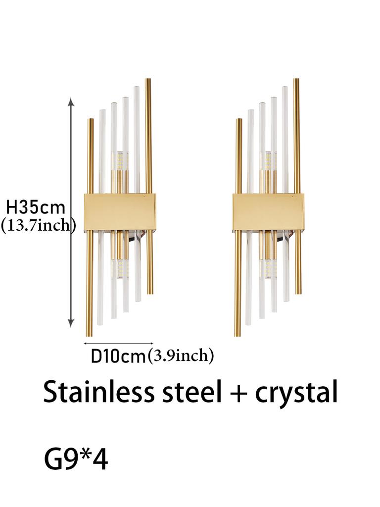 Modern Gold/Black Luxury Crystals Wall Sconce Lights,lustre hotel,Hallways,Bedrooms Other Home Decor,Outdoor Indoor Night Light