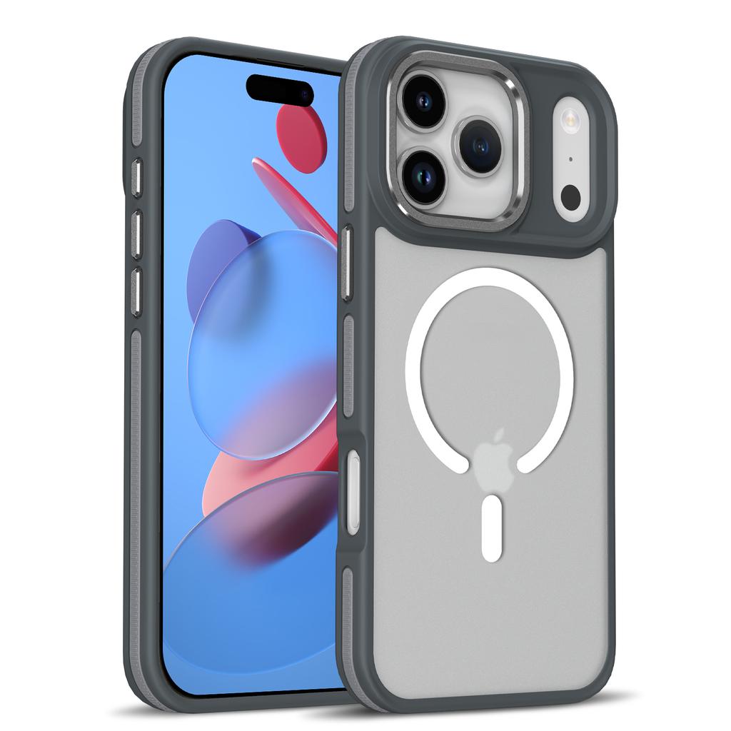 Luksusowe matowe półprzezroczyste etui magnetyczne odporne na wstrząsy do iPhone 17 Pro Max 16 15 14 Plus 13 12 11 Pro Max 17Air Pokrowiec Magsafe