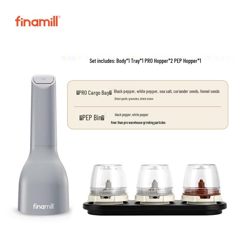 Qiwei FinaMill Battery-Powered Electric Spice Grinder