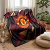 Manchester United Theme Blanket Soft Flannel Blanket Plush Throw Blanket Cozy Sofa Bed Blanket for Home Decor