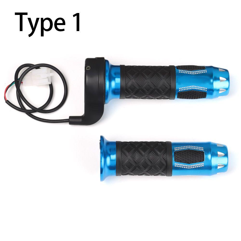 Tool 3 Wires Long Cable Universal Scooter Handle Electric Bicycle Handlebar E-Bike Throttle Grip Blue Twist Accelerator Throttles 2
