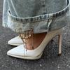 New Multi-Functional Chain Tassel Brooches Handmade Detachable Beaded Chain Pin Adjustable Clothes Accessory Women
