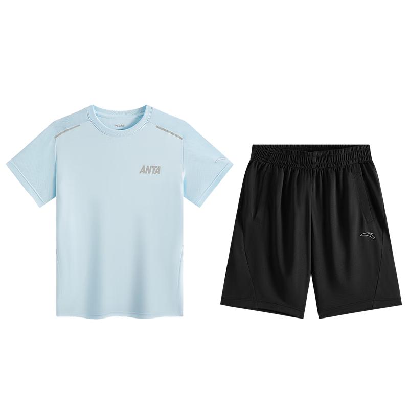 Anta Kids' 2025 Summer Breathable Boys' Knitted Sportswear Set A52527733