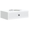 Wall Mounted Side Table White 59 x 34.5 x 17 cm