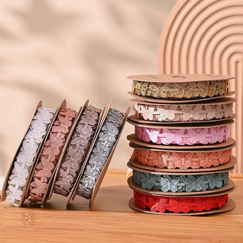WTEMPO Butterfly Flower Packaging Ribbons Clothing Accessories Holiday Decorations Gift Boxes Ribbons Handmade DIY Ribbons
