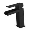 304 Stainless Steel Waterfall Bathroom Basin Faucet Black/Nickel Deck Mounted Square Single Handle Hot And Cold Mixer Tap