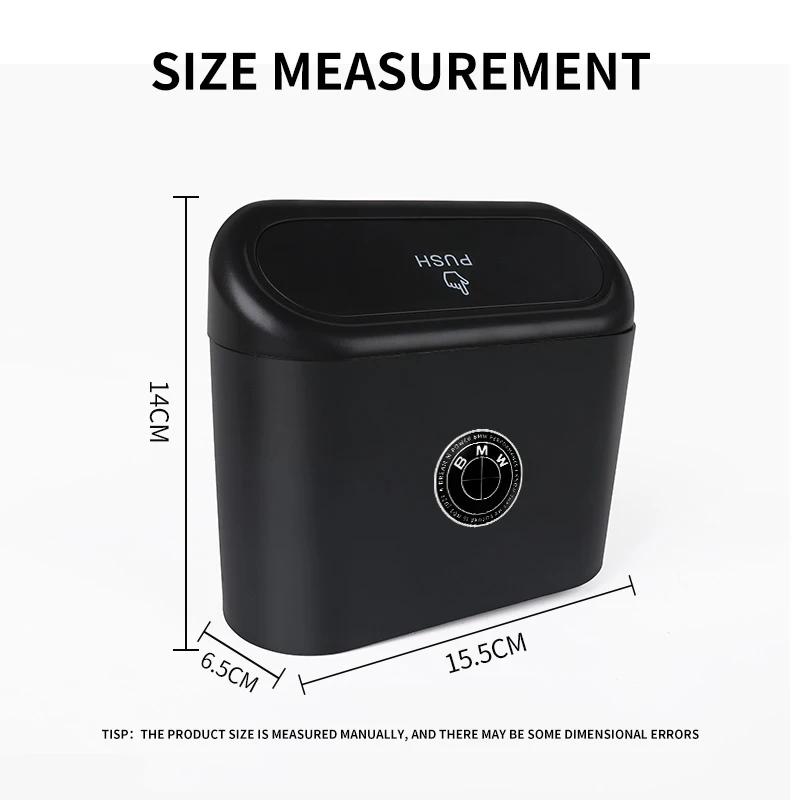 Car Trash Can Portable Hanging Vehicle Garbage Case Car Logo For BMW E34 E46 E39 E38 E90 E60 E36 F30 F30 F10 E92 E38 E91 M3 M5