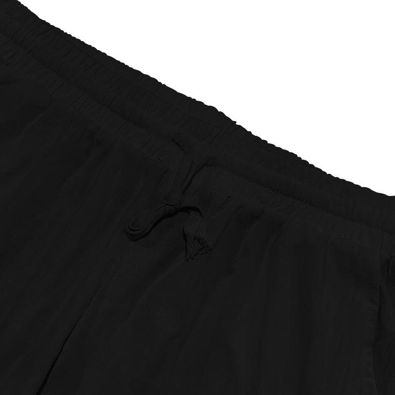 New beach men's printed casual cotton linen loose trousers