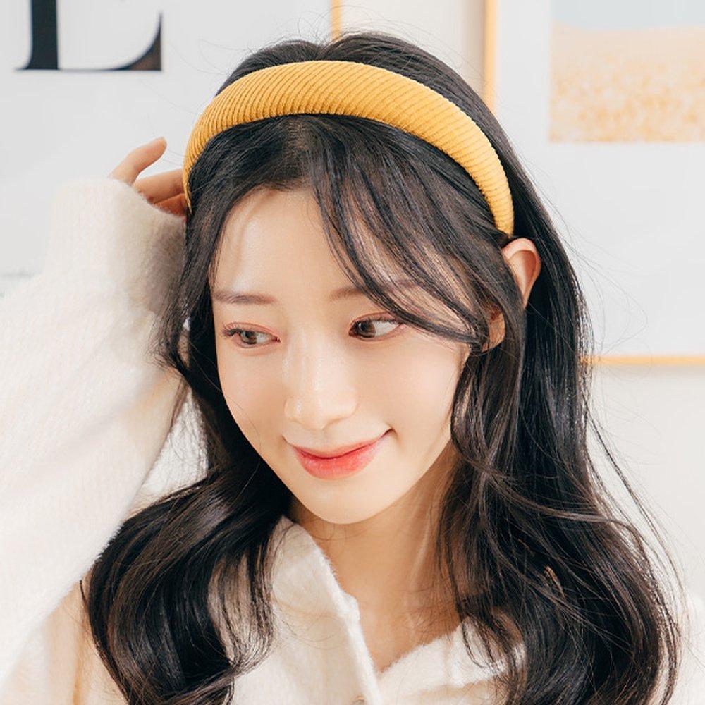 

Вельветовая повязка на голову Гольджи (21Hb043) Navy