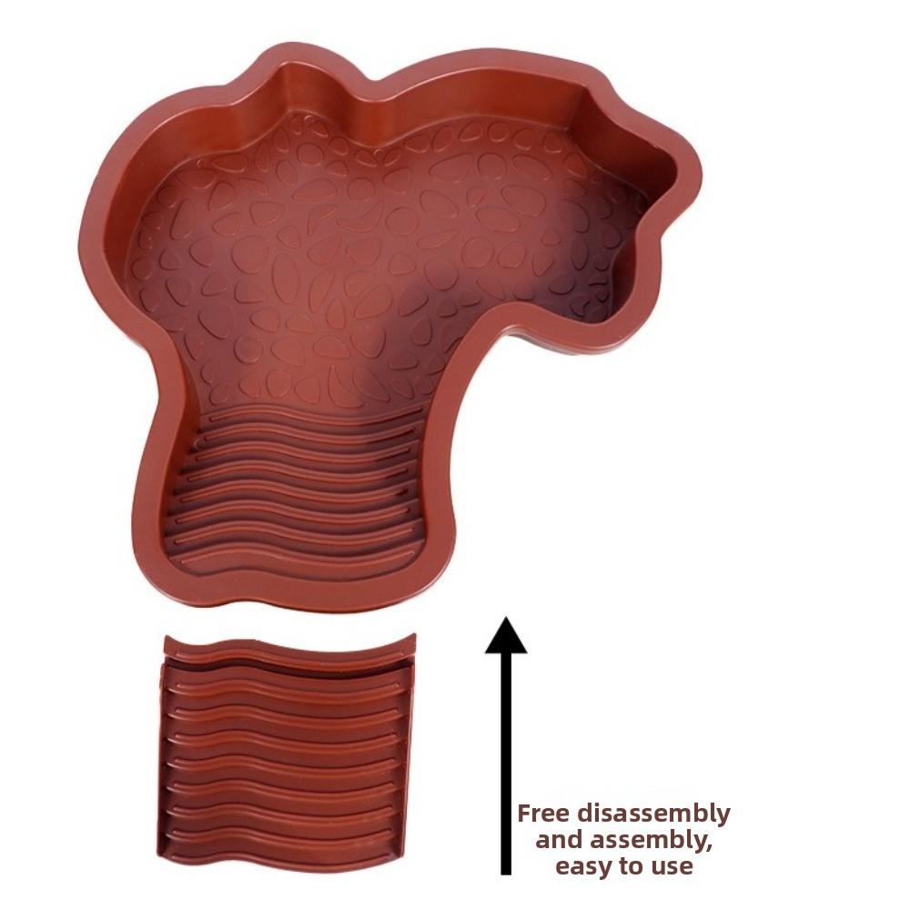 Plastová vana pro koupání želv s žebříkem Dekorace do akvária Nový bazén s vodou pro želvy Potřeby pro želvy