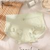Non-marking Ice Silk Panties Female Mid-waist Comfortable Breathable Girls Raw Lace Panties