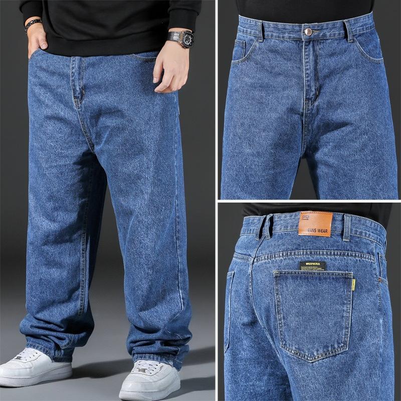 Wide-leg trousers Straight-leg jeans for men Loose-fit wide-leg trousers Straight-leg jeans in plus sizes
