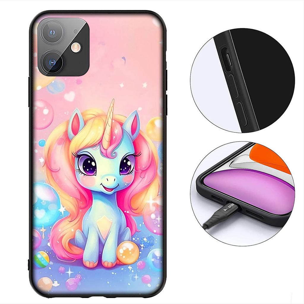 Rainbow Unicorn Anime Cartoon Horse Casing Cover for Samsung Galaxy S25 Edge S24 S23 FE Plus Ultra A16 A15 A55 A57 5G Phone Case