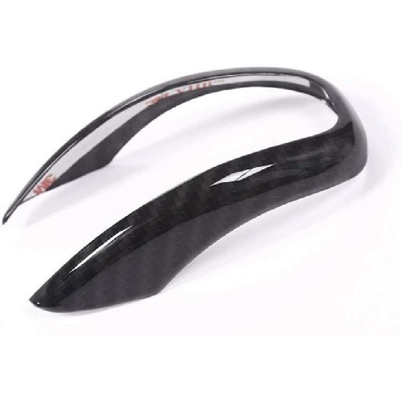 Carbon Fiber Style Car Gear Shift Head Cover Trim For Alfa Romeo Giulia Stelvio