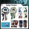 Conjunto de Pingente de Emblema Notas de Daomu - Wu Xie, Zhang Qiling, Hei Xiazi Standee Caixa de Presente - Especial de Aniversário