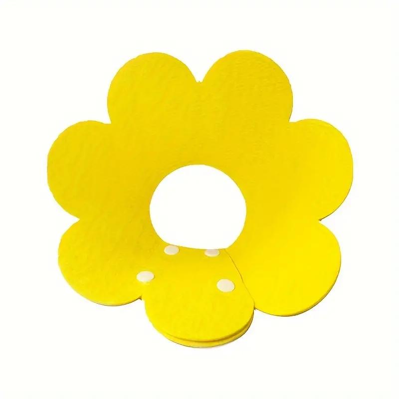 

Защитный ошейник для домашних животных, конус для восстановления шеи собаки, конусный ошейник для защиты от укусов, хирургии, заживления ран, здоровья кошек, собак, медицинский круг M жёлтый