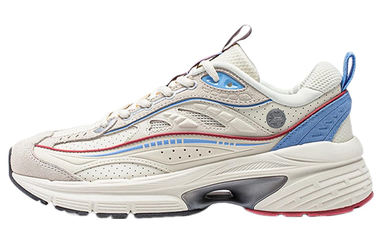 Li Ning Comet LITE Амортизация Скользкие Устойчивые к истиранию Низкие Повседневная обувь Женская Бело-синие AGCT504-1 36