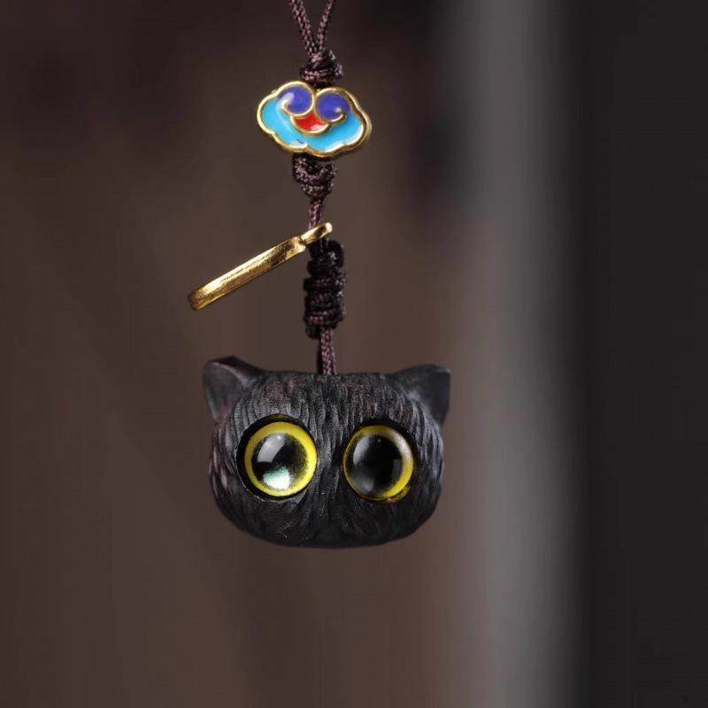 Lucky Cat Keychain & Phone Lanyard - Cute Kitten Charm for Women s Bags Pendant