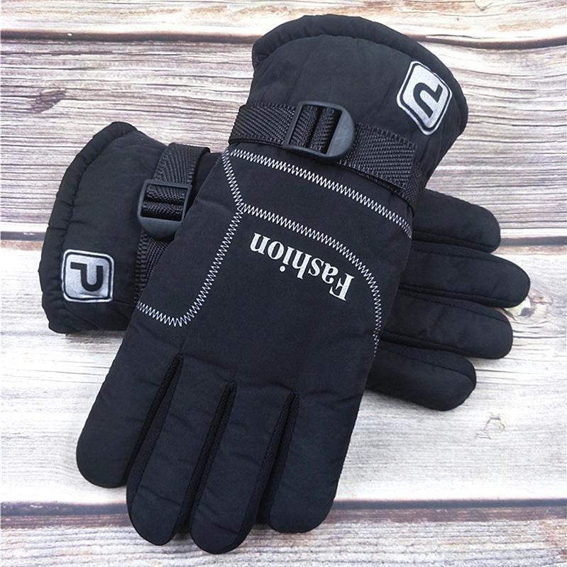 

Wide, enlarged and thickened men s gloves, large cotton warm, non-slip and warm, large version, winter velvet riding motorcycle cold protection коричневий