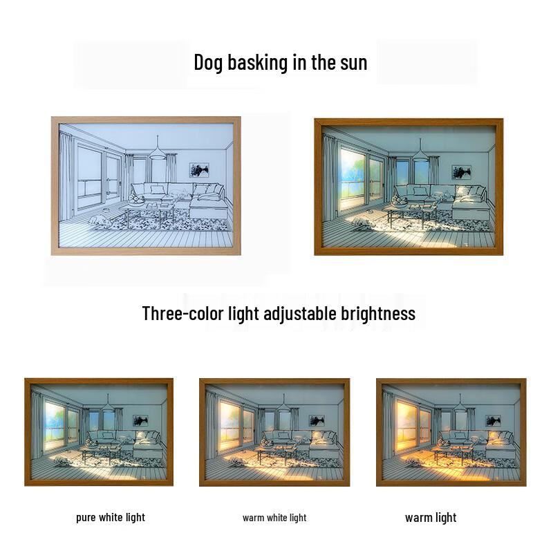 Creative LED Light Painting Decor