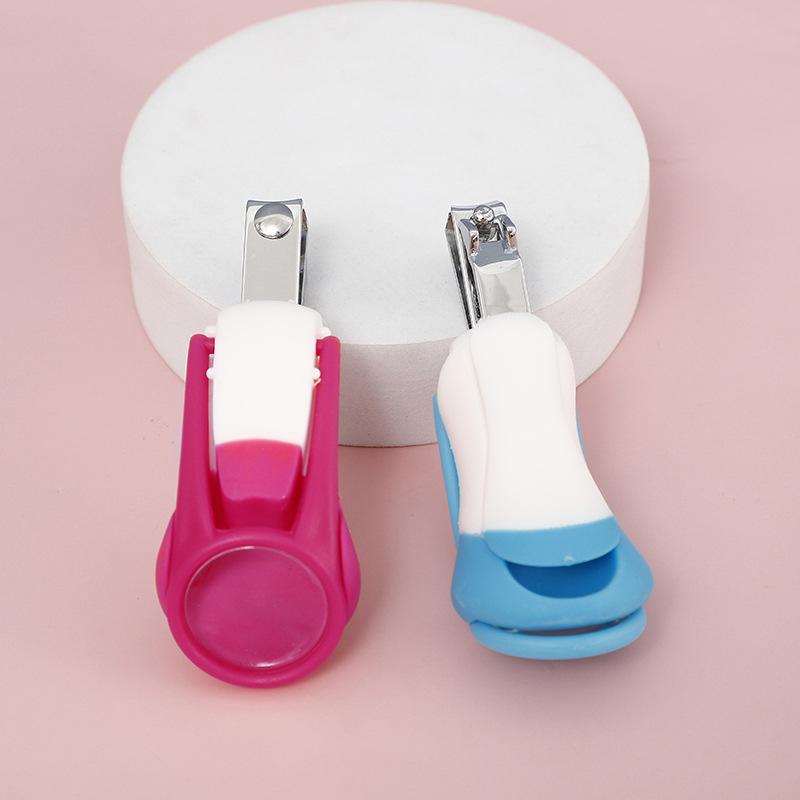 1Pc Newborn Magnifying Glass Nail Clippers, Anti-clip Meat Baby Nail Clippers Baby Nail Clippers with Magnifying Glass