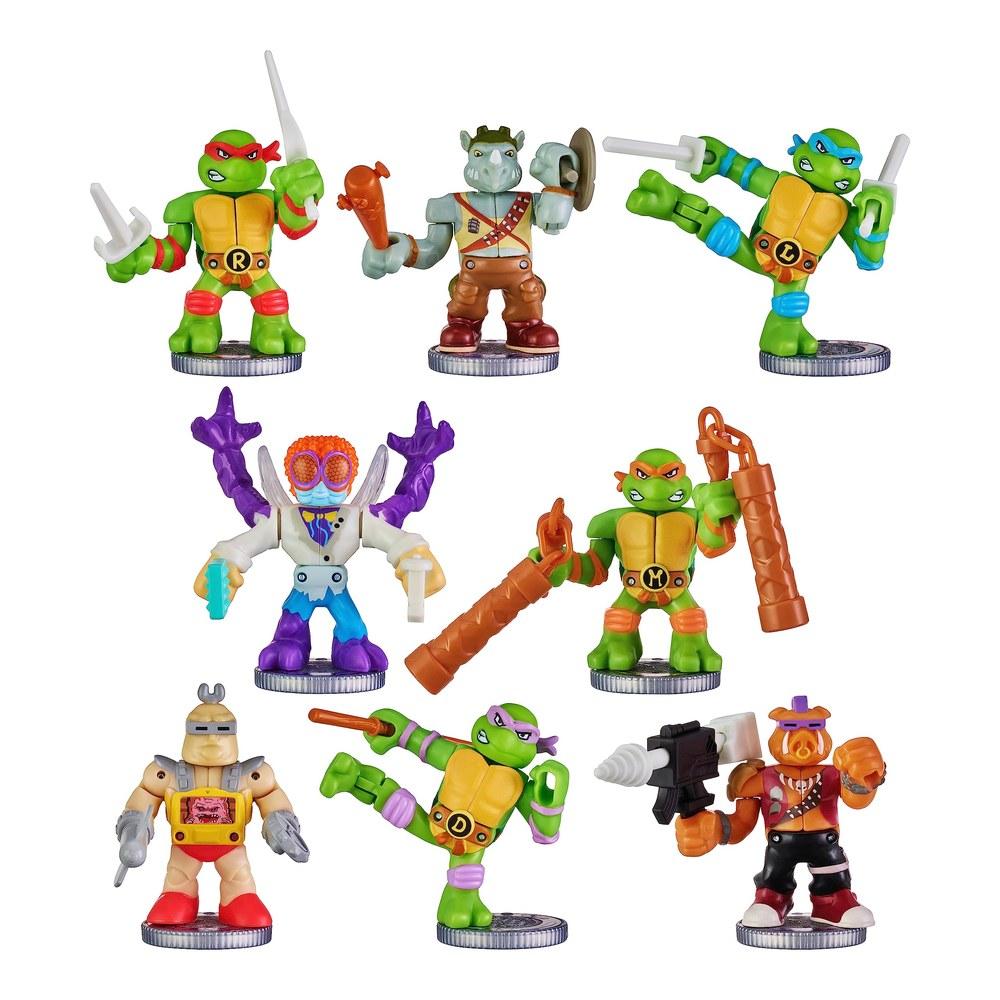 Akedo Legend of Teenage Mutant Ninja Turtles Mini Battle Warriors Versus Pack Michelangelo Bebop 15243 Medium