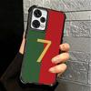 FootBall Number 7 10 19 Plating Phone Case For Xiaomi Redmi Note 14 15 Pro Plus 13 12 11 11S 11T 10 9S 9 5G Anti-Fall Airabag Co