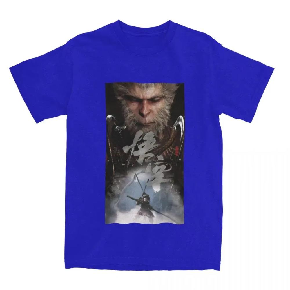 Unique Black Myth Wukong Game 2024 T-Shirt Men Women Crew Neck Cotton Monkey Lover Short Sleeve Tees Classic Tops