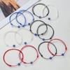 Vintage Style Evil Eye Handwoven Bracelet Set For Couples And Friends