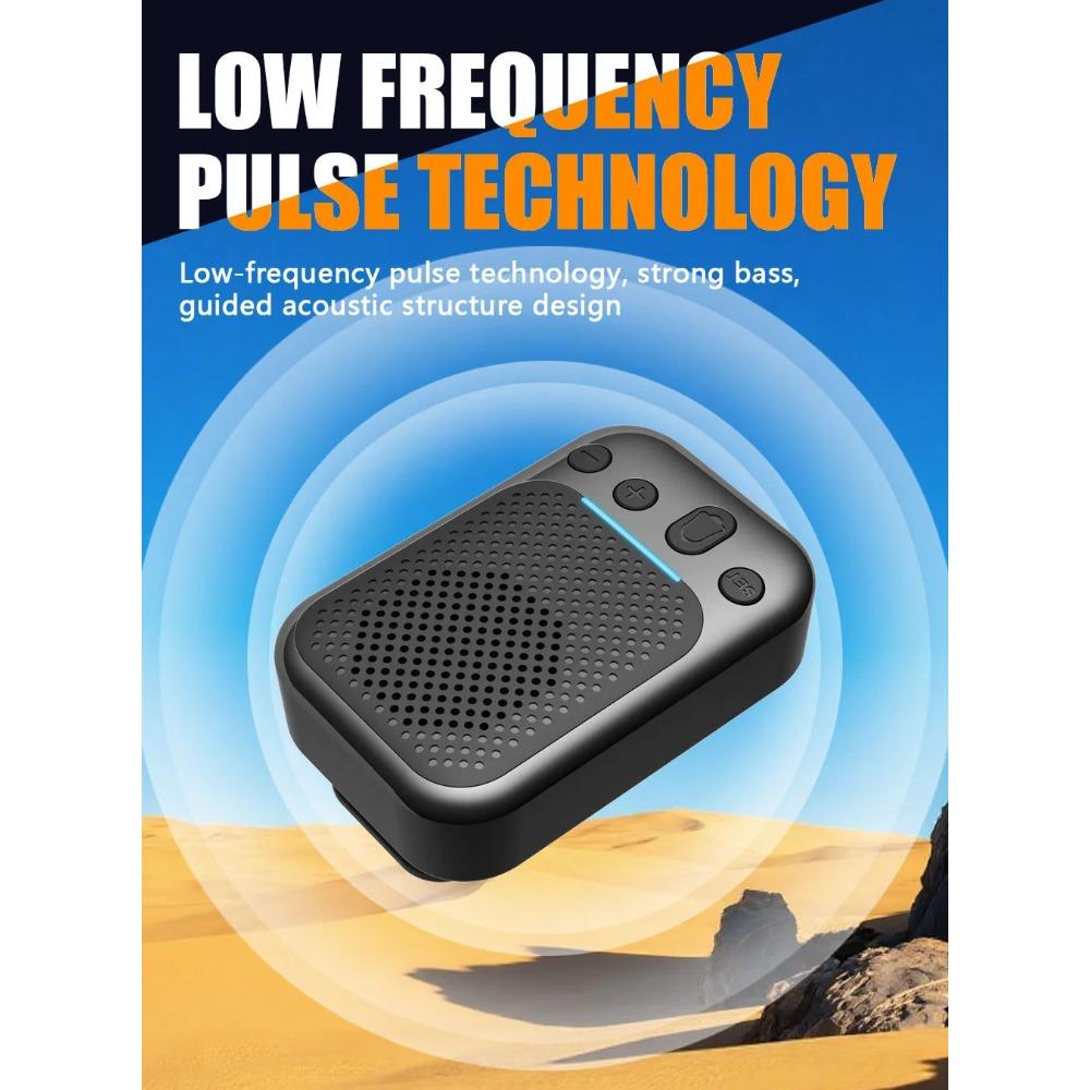 Portable Sport Bluetooth Speaker Outdoor Waterproof with Cycling Stand Magnetic Collar Clip FM Radio TF Card TWS Mini Soundbox
