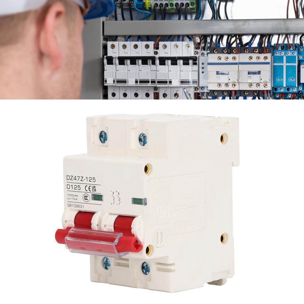 Circuit Breaker Short Circuit   Rail Installation PV Circuit Breaker 2P 1000V 125A