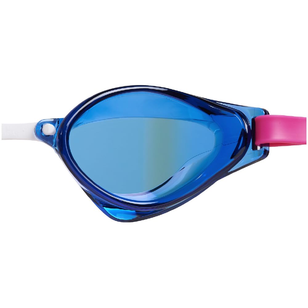 Mizuno GX SONIC EYE Swim Curved Lens Navy with Purple Unisex Glasses, J-Shaped (Racing Type), N3JEC691, Mirror,