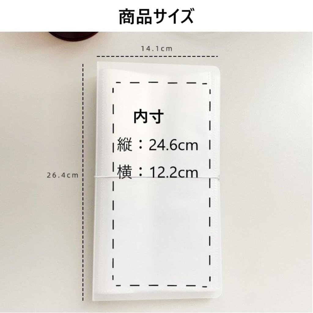 Capacity Sticker Storage Sticker Stores Sticker Flat PP Waterproof Clear Card Collection Organization Large 50-Sheet StorageSticker Album, File,