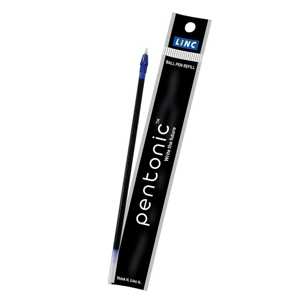 Pentonic 0.7mm Gel Pen & Refill Combo Pack | Blue Ink | 10 Pens + 10 Refills for Office, Home & School