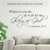 Adhesive Quote Motto Wall Sticker Bedroom Living Room Wall Decal Home Decoration
