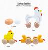 Wooden Pull-Along Chick Toy: Baby Walker for Early Education and Crawling Training