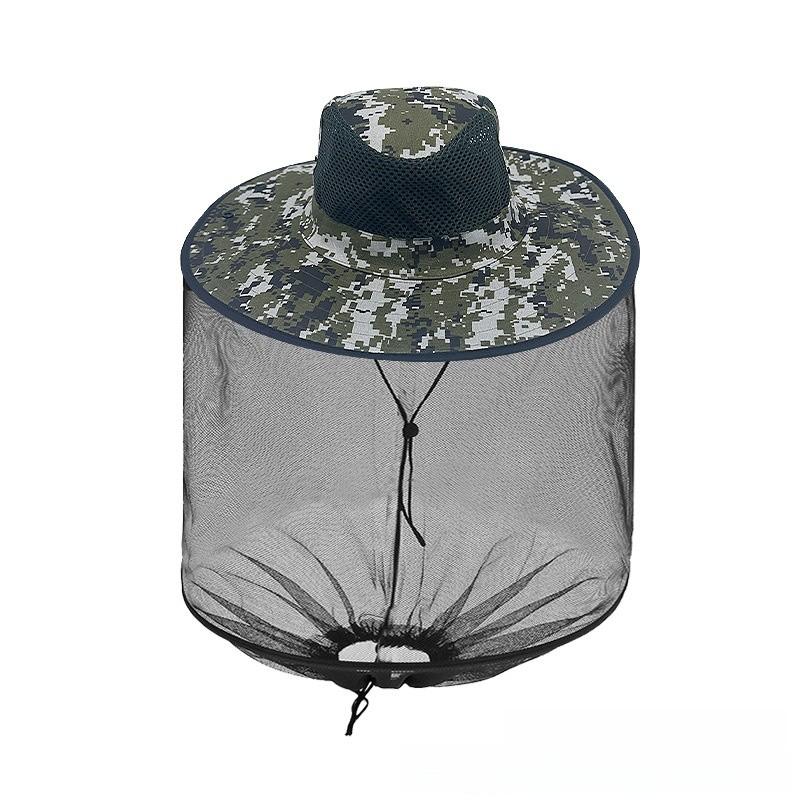 Mesh Fisherman Hat Neck Protection Sun Hat For Fishing Hiking And