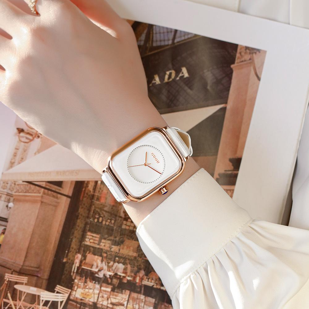 

Женские часы, универсальные, модные, квадратные темпераментные поясные часы, простые и унисекс кварцевые часы, женские часы