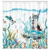 Duschvorhang Katze Lustiges Muster Badezimmervorhang Polyester Trennvorhang Wasserdicht und Schimmelresistent Heimdekoration