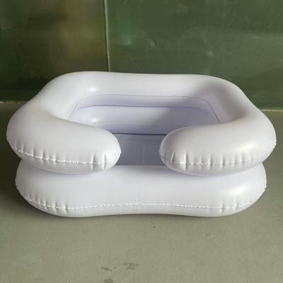 Factory Spot PVC Inflatable Shampoo Basin Environmental Health Care Shampoo Foot Basin Convenient Square Shampoo Basin