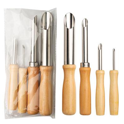 4-Piece Round Hole Punch Clay Sculpting Tool Set