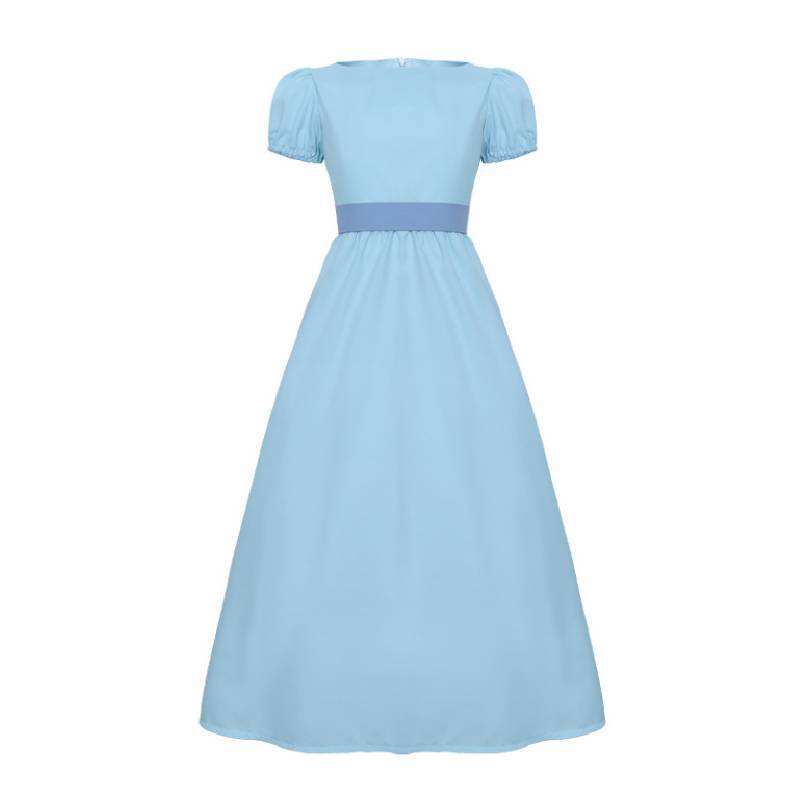 Peter Pan Wendy Darling Cosplay Kleid für Mädchen aus Milchseide für Comic Con Kostüme