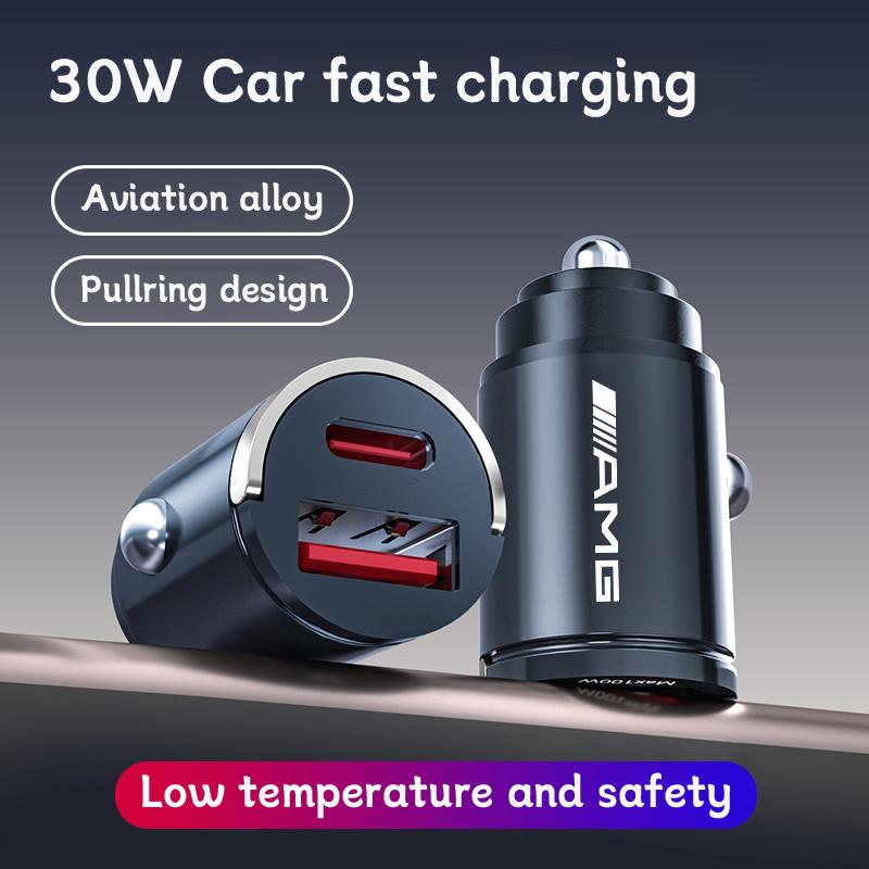 IXEA6 Car Lighter Adapter Fast Charger Type-C USB Ports Accessories For Mercedes Benz AMG GLE GLS CLA CLE GLC CLS GLA W223 Stickers