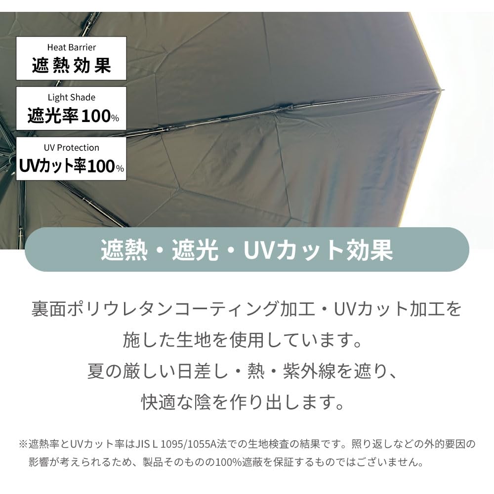 Ogawa Folding For Both Sunny and Rainy Heat Light UV Over Auto Will Not Pop Out In the Includes Safety 55cm Water Black 18757 [2025] Umbrella, Men's