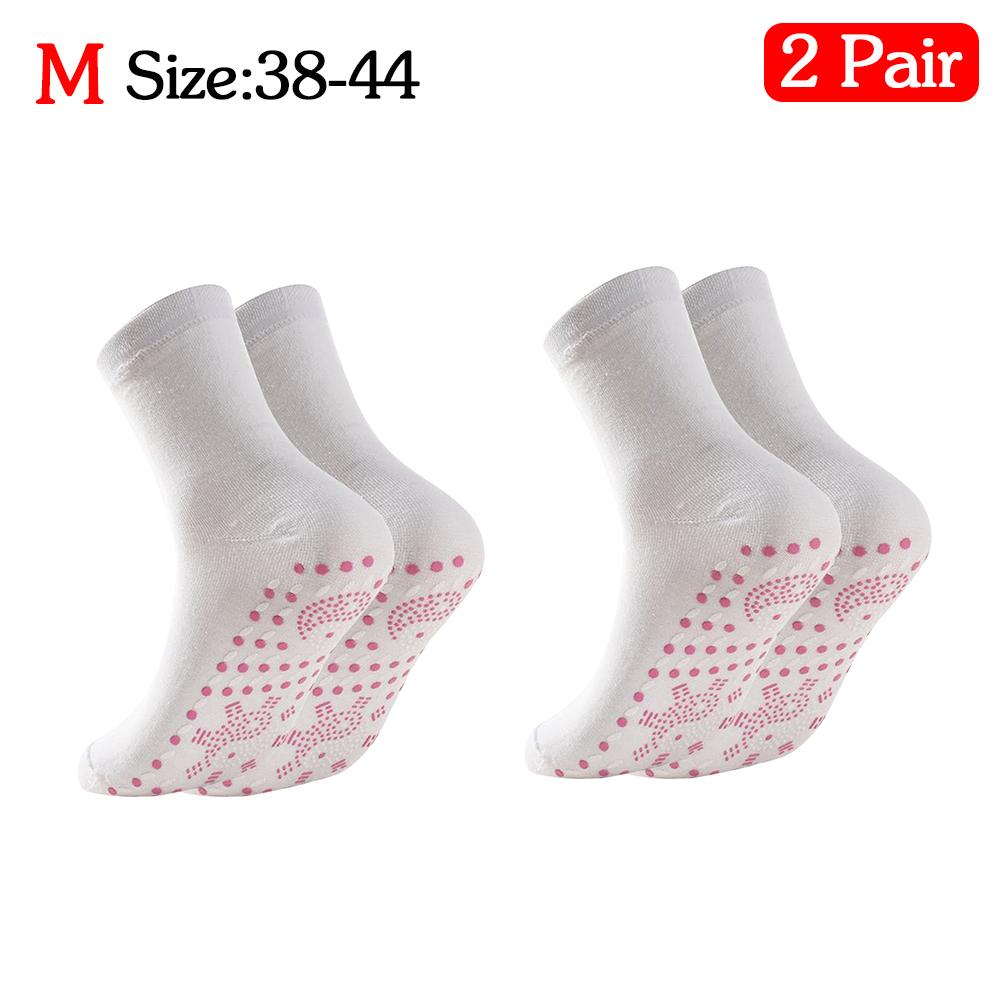1/2Pairs Thermal Heated Socks Winter Self-Heating Socks Soft Elastic Thicken Anti-Slip Socks For Women Men Outdoor Ski Tube Sock