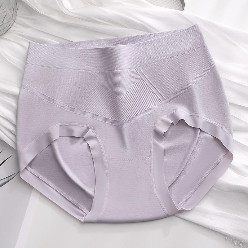 Women's Mid-Waist Seamless Breathable Underwear - Soft, Comfortable, High-Elastane, Antibacterial Triangle Briefs