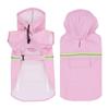 Large Dog Raincoat With Hood PU Waterproof Outdoor Pet Coat Reflective Safety All