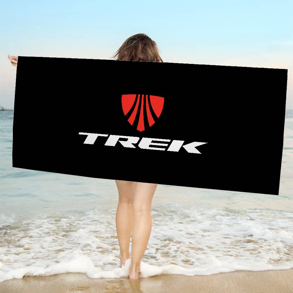 T-Treks Logo Bici Asciugamano da Bagno Microfibra Morbido Assorbente Traspirante Per Ragazza Bambini Decorativo Cartone Animato Asciugamano da Spiaggia